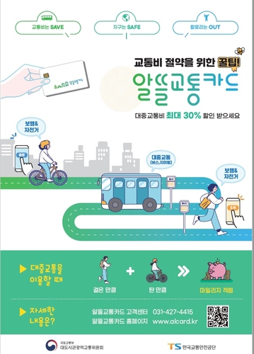 원주시, 알뜰교통카드 혜택 강화…청년층 월 최대 1만5천400원