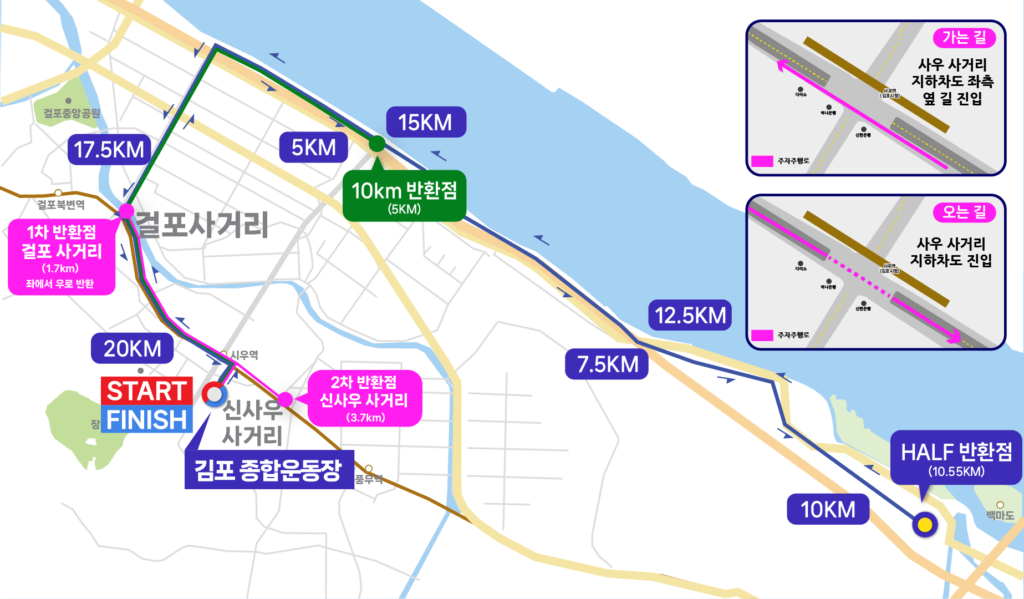 김포시, ‘제12회 김포한강마라톤’ 주요구간 교통통제