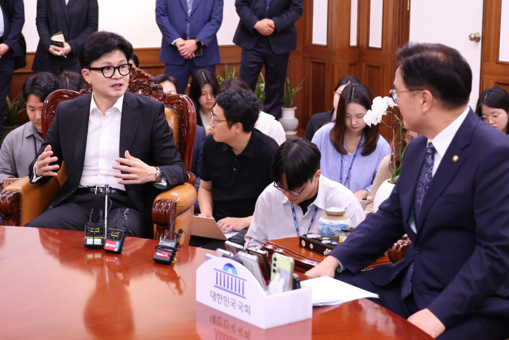 우의장·한동훈, 여야의정 협의체 공감대…”만나서 대화 해야”